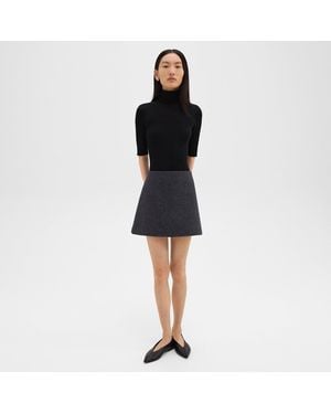 Theory High-Waist Mini Skirt - Black