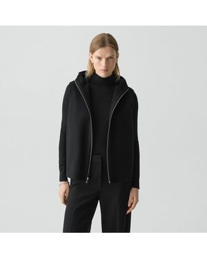 Theory Hooded Vest - Black