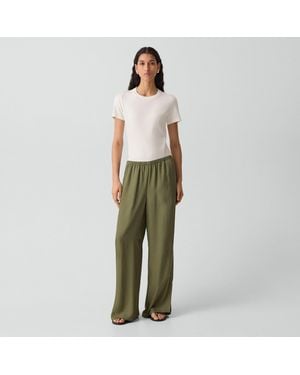 Theory Side Vent Pull-On Pant - Green