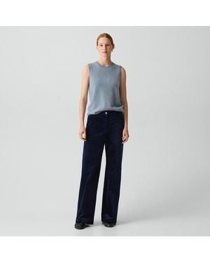 Theory Straight-Leg Five Pocket Pant - Blue