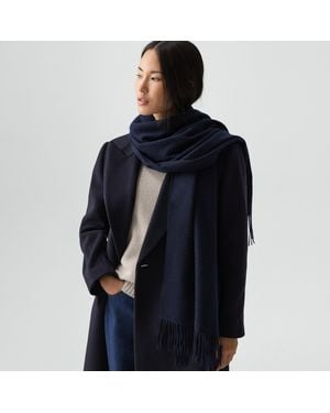 Theory Classic Scarf - Blue