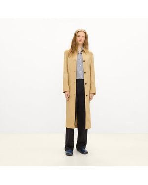 Theory Long Single-Breasted Coat - Metallic