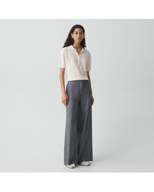 Theory Wide-Leg Pant - Gray