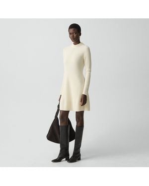 Theory Ribbed Sweater Dress - Natural
