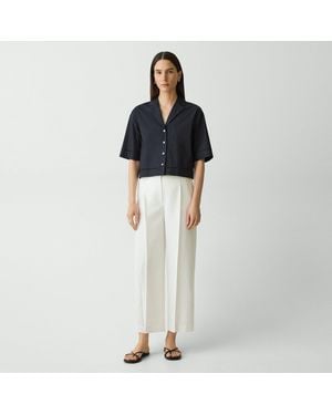 Theory Deep Pleat Pant - Black