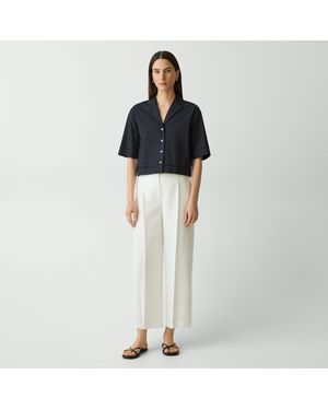 Theory Deep Pleat Pant - Black