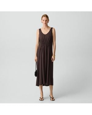 Theory Tie-Waist Tank Dress - Black