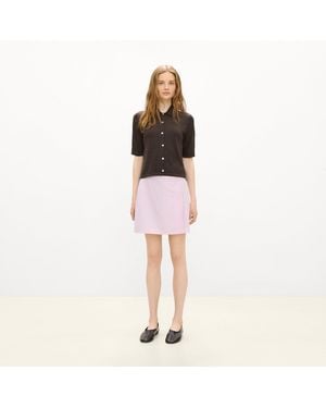Theory A-Line Mini Skirt - Pink