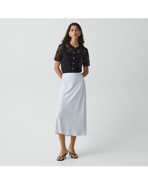 Theory Fluid Pull-On Skirt - Blue