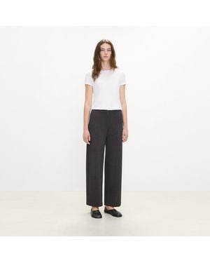 Theory Relaxed Straight Pant - White