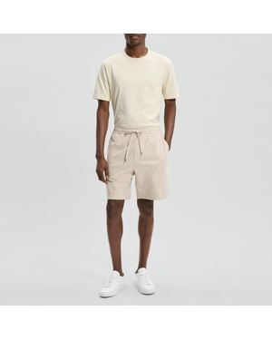 Theory Drawstring Short - Natural