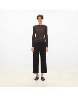 Theory Classic Straight Pull-On Pant - Black