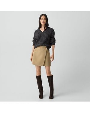 Theory Wrap Skirt - Black