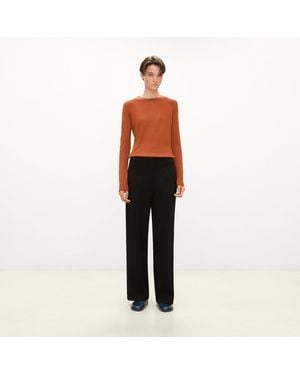 Theory Relaxed Straight Pant - Black