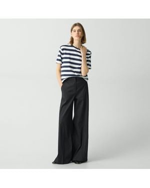Theory High-Waist Wide-Leg Pant - Blue