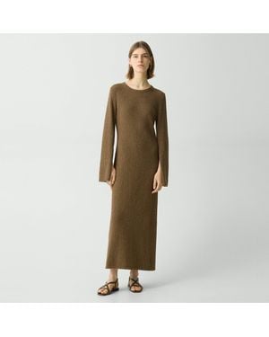 Theory Bouclé Midi Dress - Green