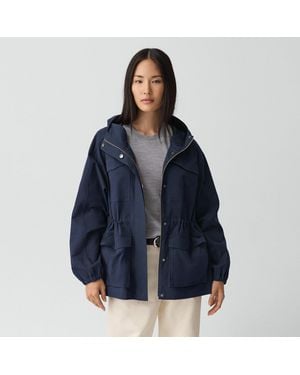 Theory Cinched Windbreaker Jacket - Blue