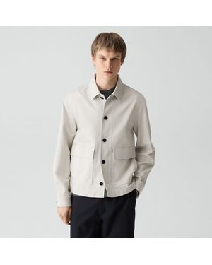 Theory Button-Up Jacket - Gray