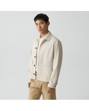 Theory Button-Up Jacket - Natural