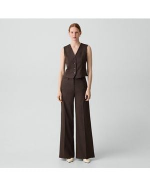 Theory Wide-Leg Pant - Brown