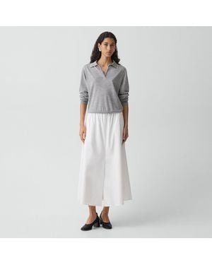 Theory Ruched Pump - Gray