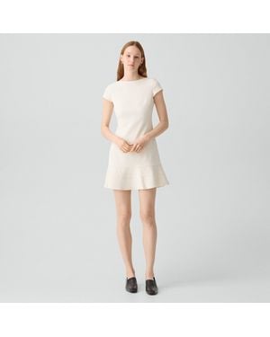 Theory Tiered Mini Dress - Natural
