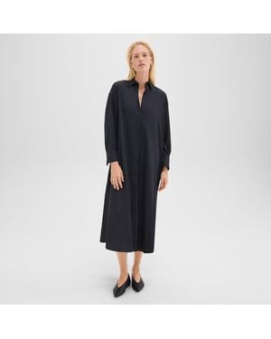 Theory Oversized Shirt Dress - Blue