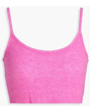 Isabel Marant Atwick Alpaca-Blend Bra Top - Pink