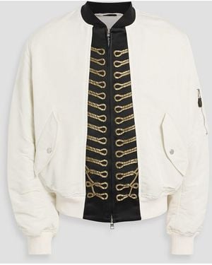 McQueen Embroidered Shell Jacket - White