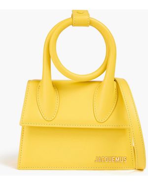 Jacquemus Le Chiquito Noeud Leather Tote - Yellow