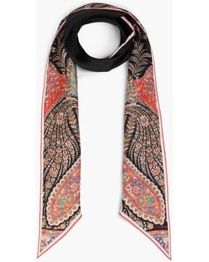 Zimmermann Schal aus seiden-twill mit print - Schwarz