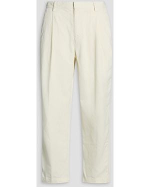 Orlebar Brown Dunmore Pleated Cotton-Blend Trousers - White