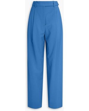 Esse Studios Homme Crepe Wide-Leg Pants - Blue