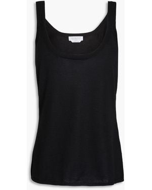 Gabriela Hearst Toby Cashmere And Silk-Blend Tank - Black