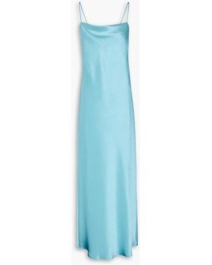 Bec & Bridge The Dreamer Satin-Crepe Maxi Dress - Blue