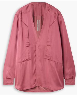 Rick Owens Satin Shirt - Pink