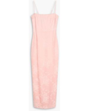 Reformation Frankie Floral-Jacquard Maxi Dress - Pink