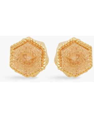 Zimmermann Gold-tone Quartz Earrings - White