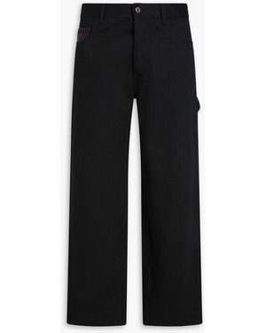 Missoni Herringbone Cotton-Twill Trousers - Black