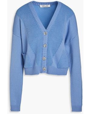 Diane von Furstenberg Paulette Knitted Cardigan - Blue