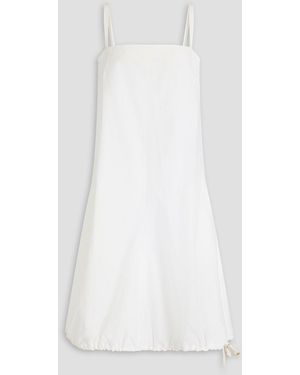 Proenza Schouler Crinkled Cotton-Blend Poplin Dress - White