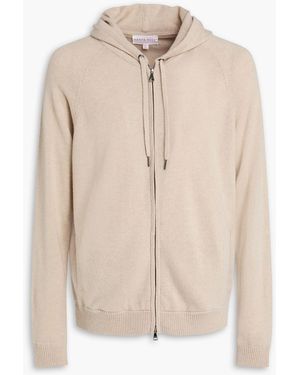 Derek Rose Cashmere Zip-up Hoodie - Natural