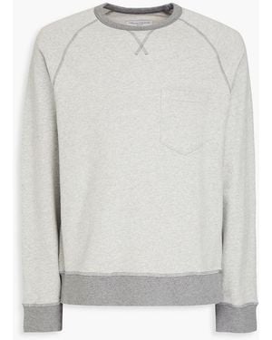Officine Generale Chris French Cotton-Terry Sweatshirt - White