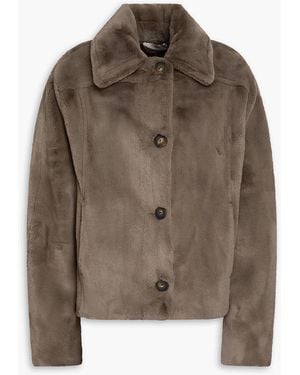 Vince Plush Jacket - Brown