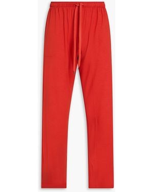 Derek Rose Basel Modal-blend Jersey Joggers - Red