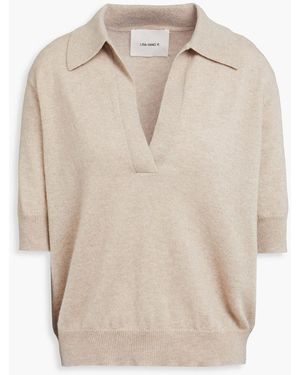 Lisa Yang Carina Cashmere Polo Sweater - Natural