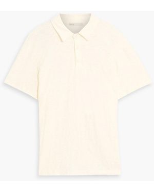 Onia Slub Cotton-Jersey Polo Shirt - White
