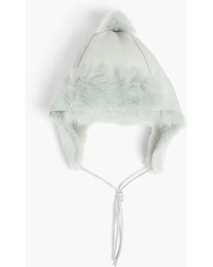 Karl Donoghue Toscana Shearling Trapper Hat - White