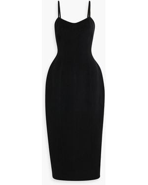 Rohe Wool-Felt Midi Dress - Black