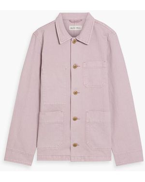 Alex Mill Britt Herringbone Cotton Jacket - Pink